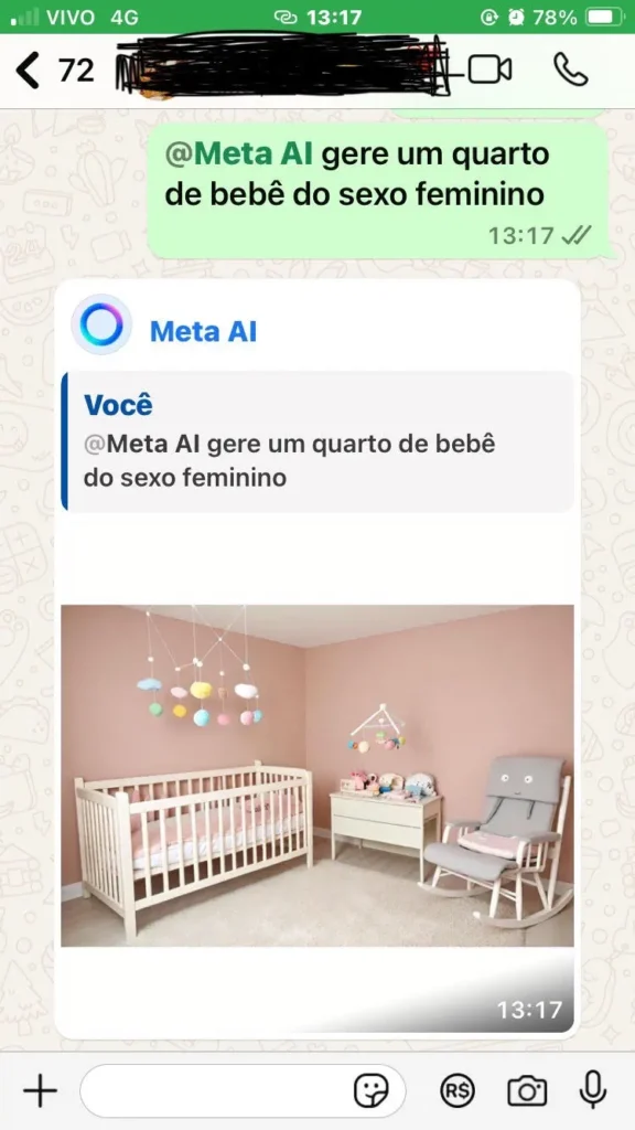 Meta AI em grupo de WhatsApp